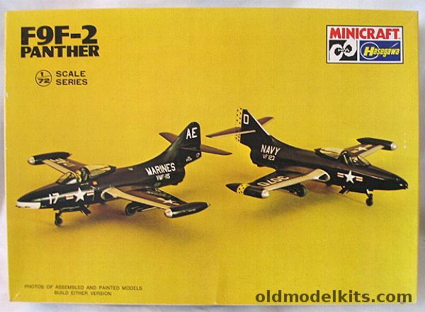 Hasegawa 1/72 F9F-2 Panther - VF-123 Navy / VMF-115 Marines / Blue Angels - (F9F2), 401 plastic model kit